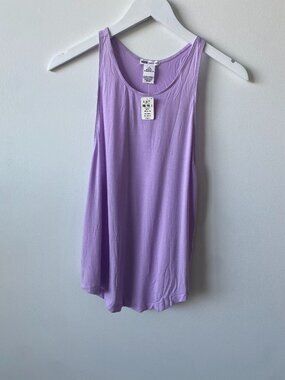 NWT PINK Victoria’s Secret Super Soft Lavender Tank Top Medium | Racerback
